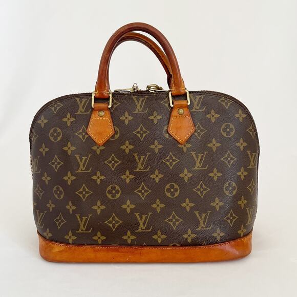 LOUIS VUITTON Vintage Alma PM Leather Handbag Satchel - Picture 13 of 15